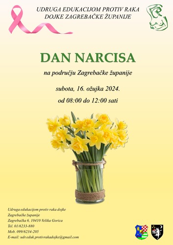 ['dan narcisa', 'Udruga edukacijom protiv raka dojke Zagrebačke županije']