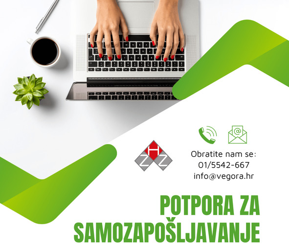 ['HZZ', 'potpore za samozapošljavanje', 'vegora']