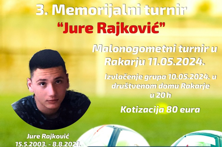 ['memorijalni turnir', 'memorijalni turnir jure rajković', 'rakarje']
