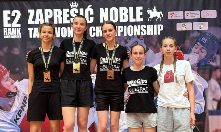 ['brončane medalje', 'E2 Zaprešić Noble Tournaments 2025', 'europsko prvenstvo', 'taekwondo klub velika gorica', 'zlatna medalja']