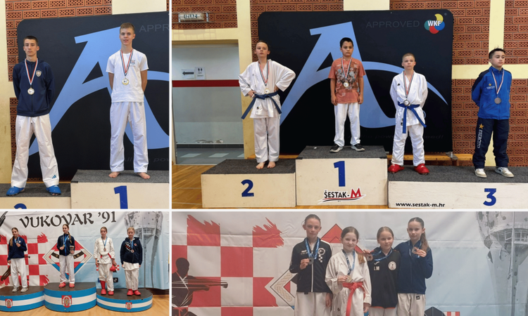 Karate klub Velika Gorica odradio dva turnira, doma se vraćaju s 14 medalja