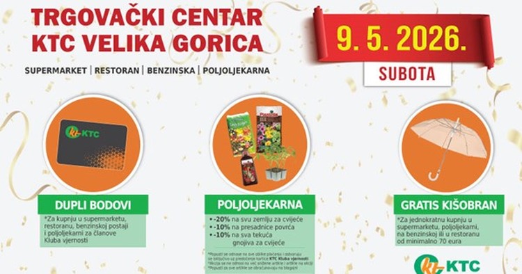 Posebne pogodnosti i iznenađenja za kupce u KTC-u ove subote!