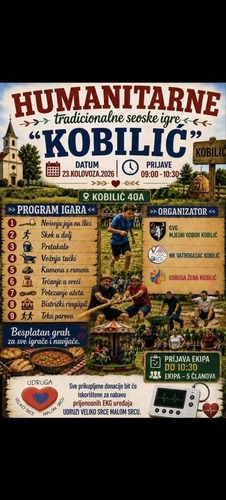 Tradicija, natjecanje i humanost: Kobilić u nedjelju domaćin tradicionalnih seoskih igara