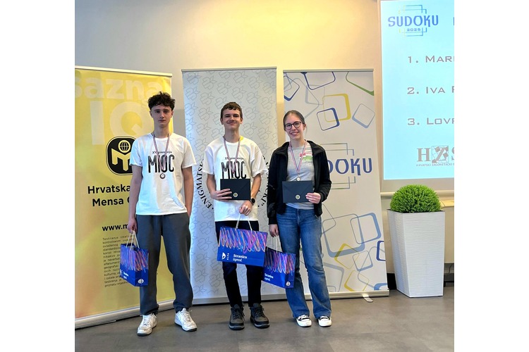 ['drenje šćitarjevsko', 'Hrvatska Mensa', 'Marin Puljiz', 'natjecanje u znanju', 'Sudoku 2025', 'Vodice', 'XV. gimnazija']