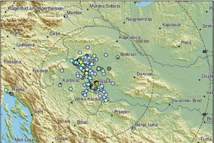 Rano jutros potres kod Siska: Osjetio se na goričkom i zagrebačkom području