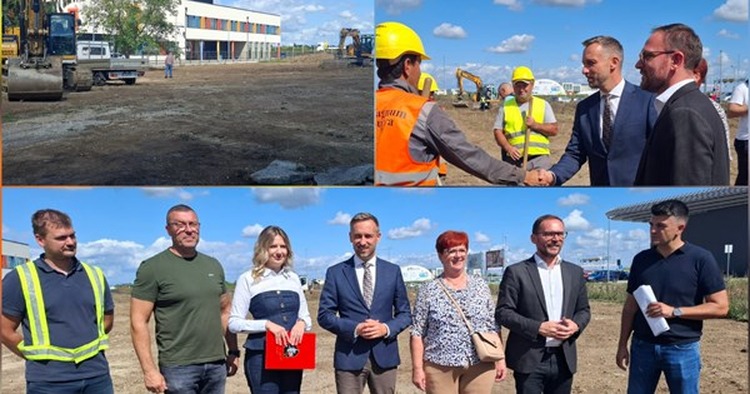 U Podložnici počela gradnja Centra za starije osobe, gradilište obišao resorni ministar u pratnji gradonačelnika