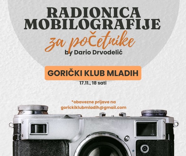 ['fotografiranje', 'klub mladih', 'mobilografija', 'vkm']