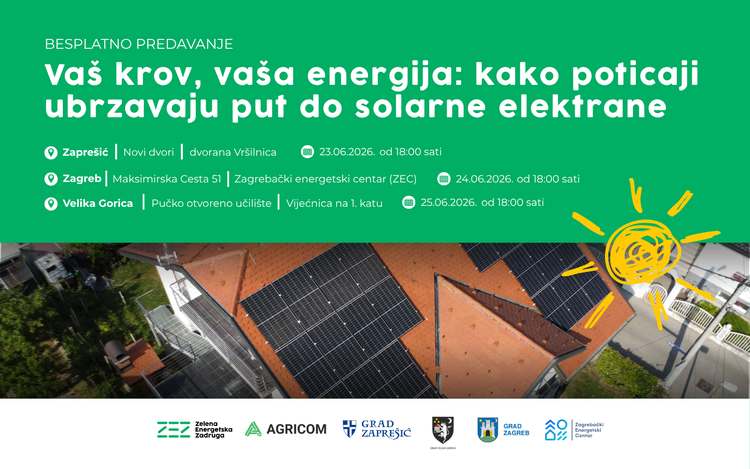 ZEZ organizira besplatna predavanja o solarnim elektranama i poticajima – evo kada stižu u Goricu