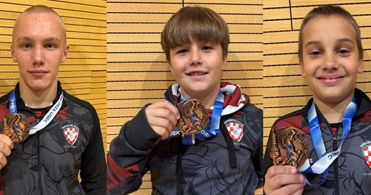 Emanuel Grgić, Dorian Božić Jurleta i Egon Borilović brončani na jakom međunarodnom hrvačkom turniru u Zaboku: Ponosni smo na našu mladu ekipu!