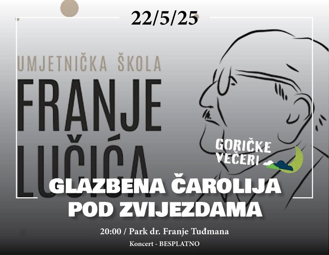 ['filmovi', 'filmska glazba', 'glazba', 'koncert pod zvjezdama', 'park dr. franje tuđmana', 'Umjetnička škola Franje Lučića']