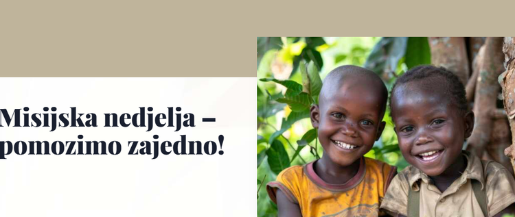 Misijska nedjelja u Velikoj Gorici: Akcija “Djeca pomažu djeci”