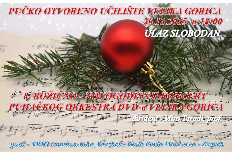 ['bozicni koncert', 'dvd velika gorica', 'puhački orkestar']