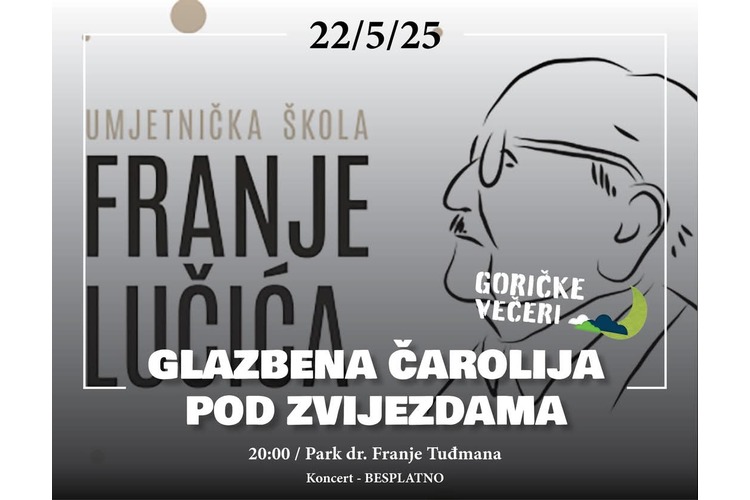 ['filmovi', 'filmska glazba', 'glazba', 'koncert pod zvjezdama', 'park dr. franje tuđmana', 'Umjetnička škola Franje Lučića']