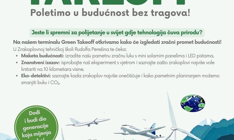 Festival znanosti: Dođite u Zrakoplovnu školu na Green Takeoff
