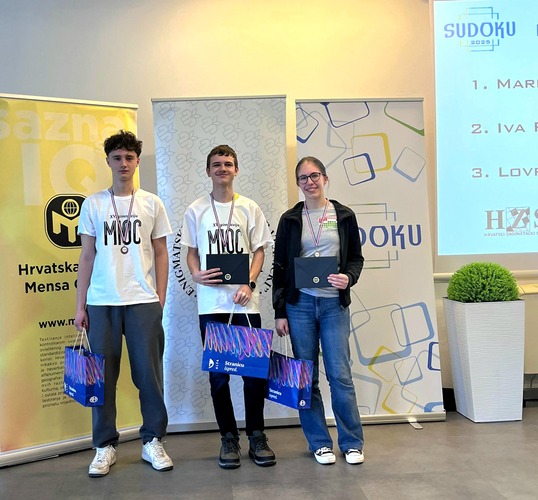 ['drenje šćitarjevsko', 'Hrvatska Mensa', 'Marin Puljiz', 'natjecanje u znanju', 'Sudoku 2025', 'Vodice', 'XV. gimnazija']