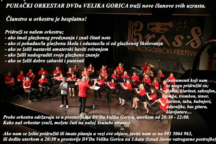 ['Puhački orkestar DVD-a Velika Gorica']